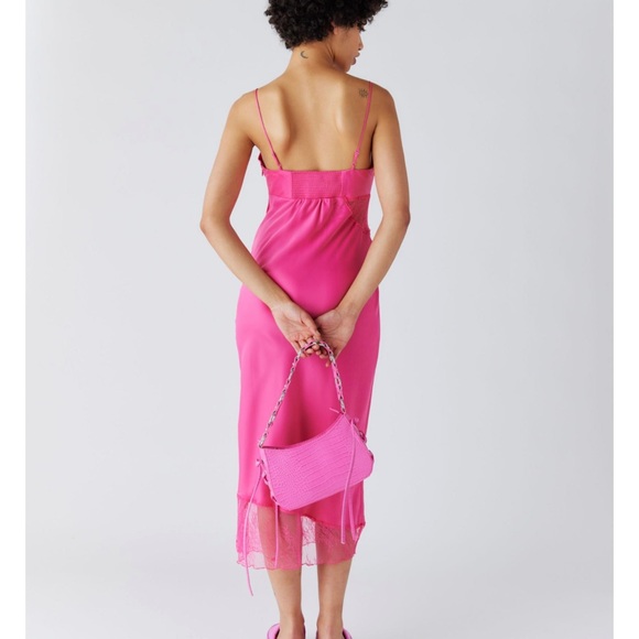 Urban Outfitters Rose Satin Slip Dress - Picture 9 of 11